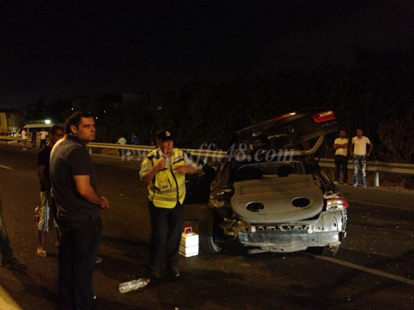  بالصور: إصابة متوسطة لشاب بحادث طرق في مفرق مدينتي اللد والرملة 